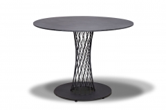 Обеденный стол круглый 100 см Диего RC658-R100-SHT-TU3-1 Серый гранит